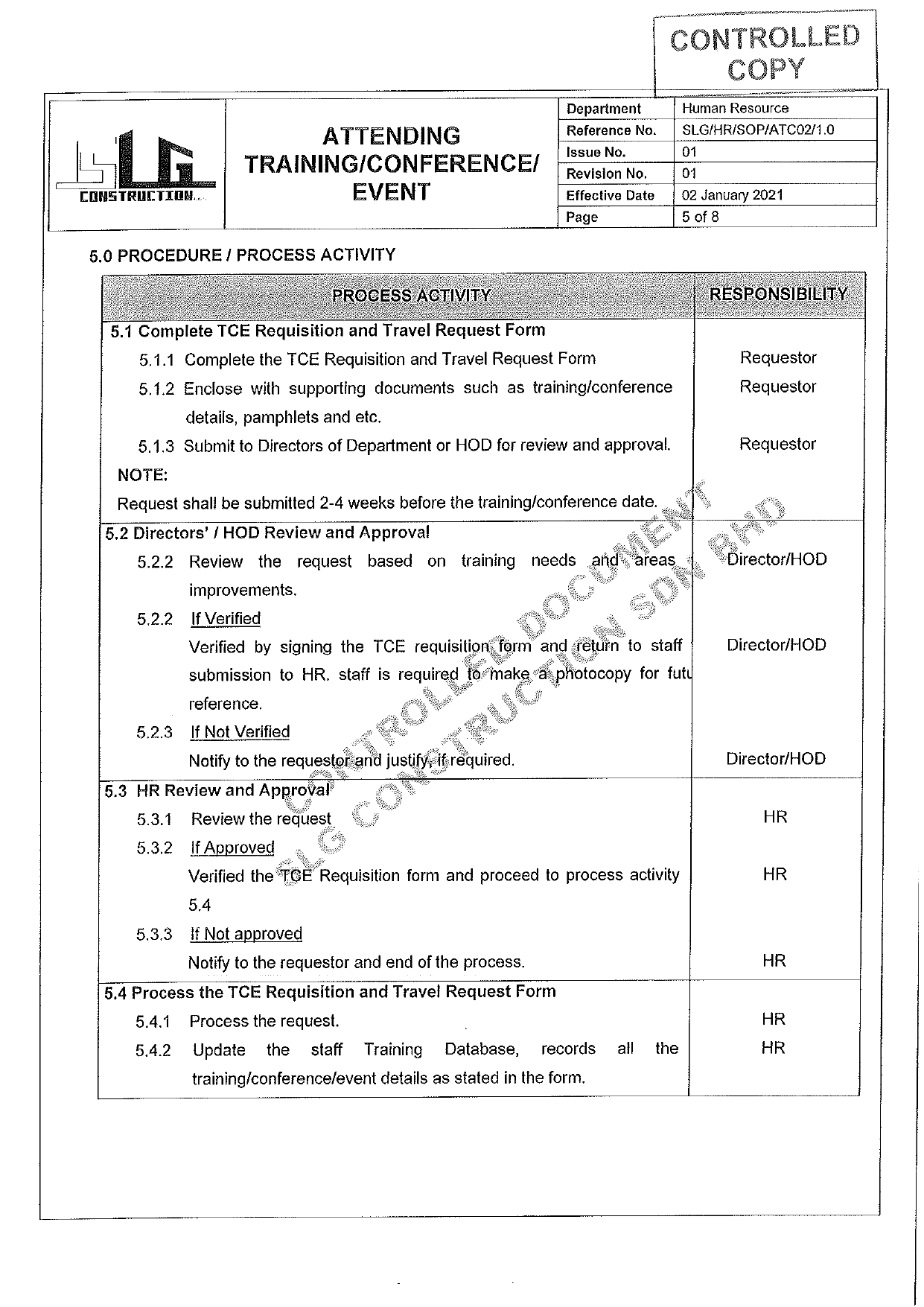 SLG-PRO-SOP Page 5